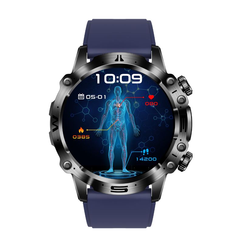 Advanced Health and Sports Smartwatch - VitalTrack-Blue-State of Style