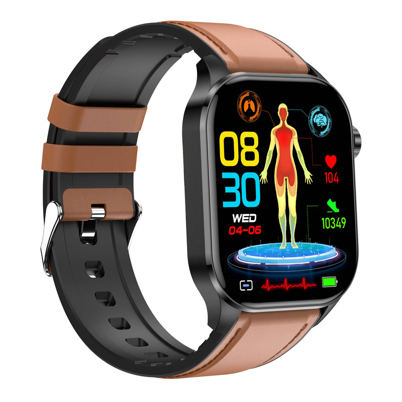 Advanced Health & Fitness Smartwatch – VitaSense-Brown-State of Style