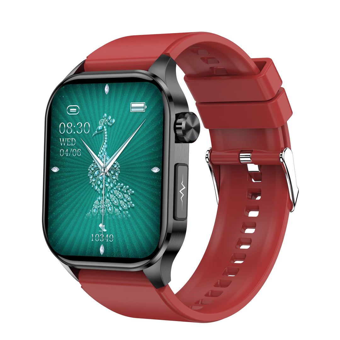 Advanced Health & Fitness Smartwatch - VitaSense-Red-State of Style
