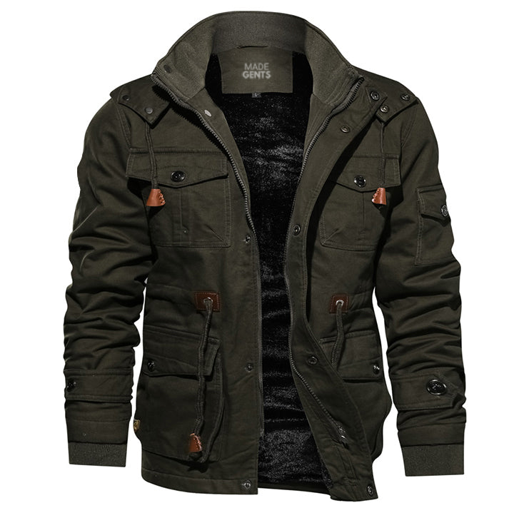 Adventure Cotton Jacket - TrekGuard-Dark Green-S-State of Style