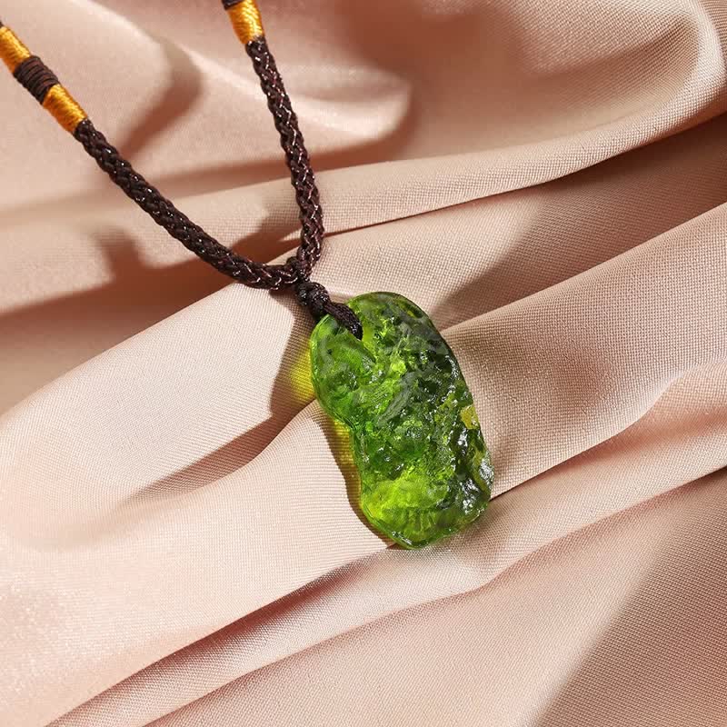 Purification Green Moldavite Necklace - Alina