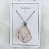 Iris Small Natural Crystal Pendant Necklace