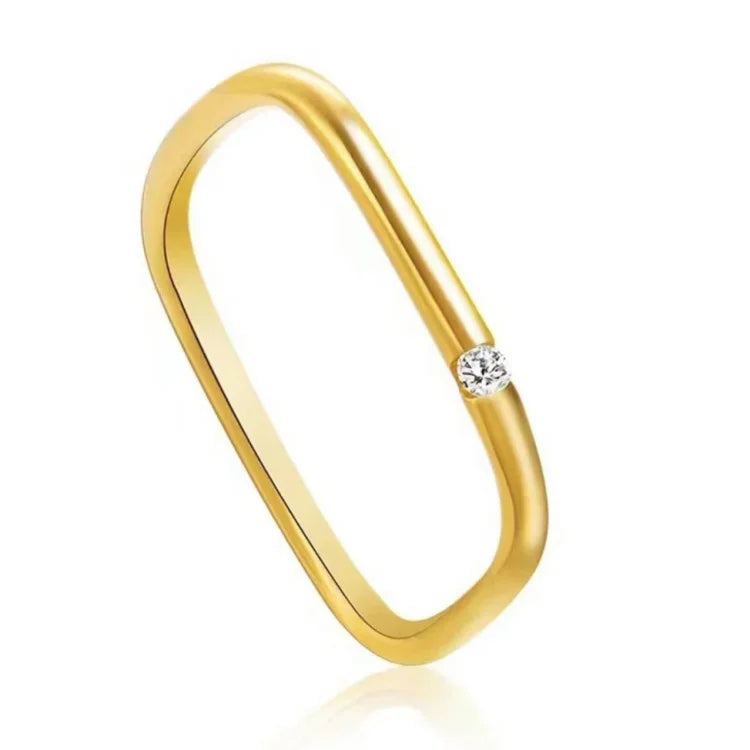 Minimalist Cubic Zirconia Ring – Leona