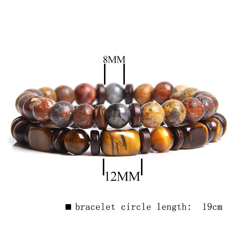 African Turquoise & Tiger’s Eye Bracelet – Naya-Tiger’s Eye & African Turquoise-State of Style