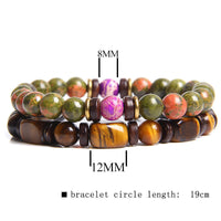 African Turquoise & Tiger’s Eye Bracelet – Naya-Tiger’s Eye & African Turquoise-State of Style