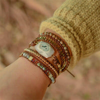 Agate Moonlight Wrap Bracelet - Lunara-State of Style