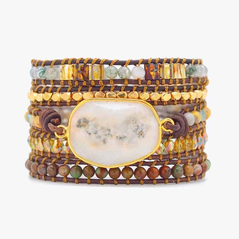Agate Moonlight Wrap Bracelet - Lunara-State of Style