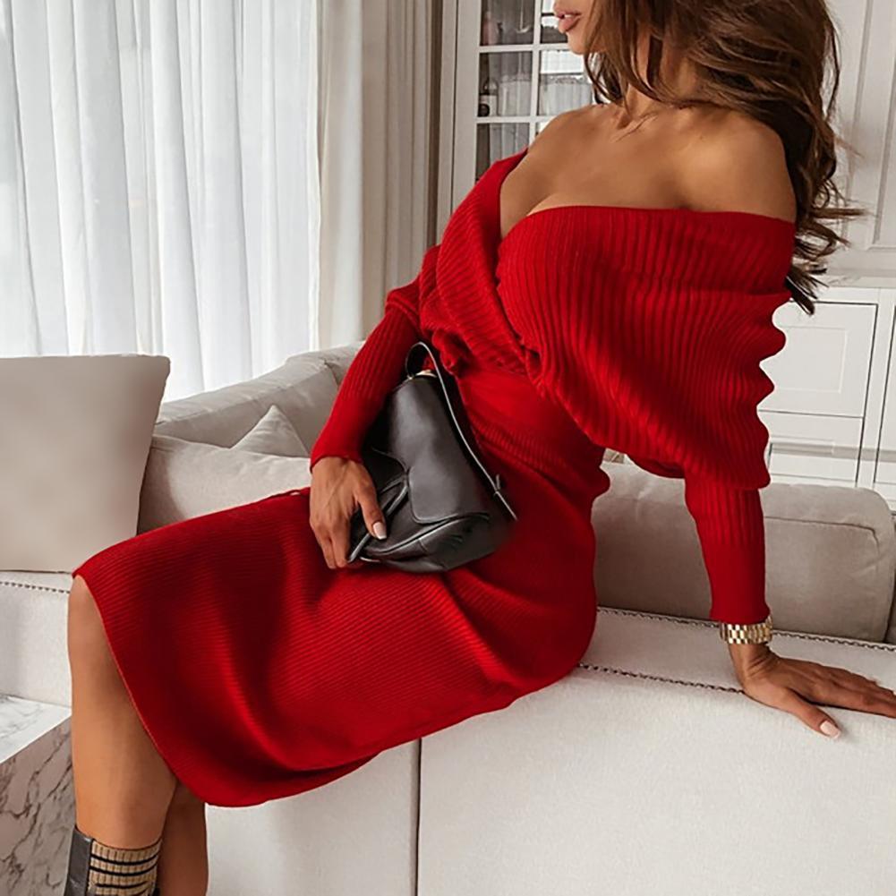 Agnes Off-Shoulder Dress | Elegant and Stylish-Red-S-State of Style