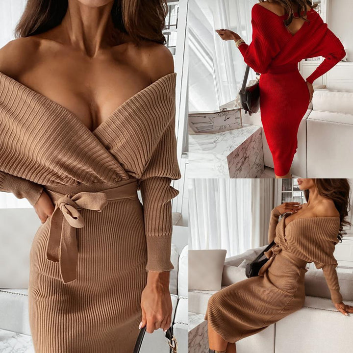 Agnes Off-Shoulder Dress | Elegant and Stylish-Red-S-State of Style
