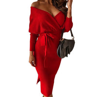 Agnes Off-Shoulder Dress | Elegant and Stylish-Red-S-State of Style