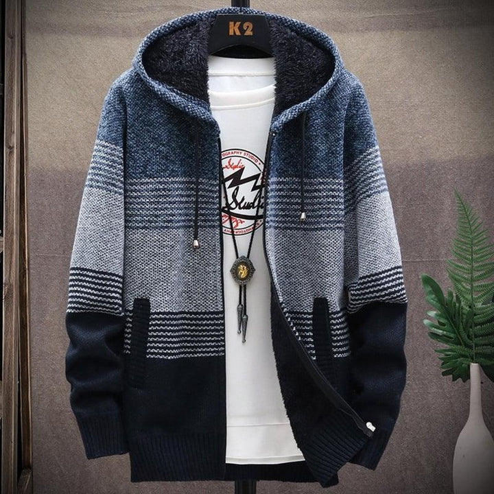 Aidan's Vest – Men's Chunky Knit Vest-Blue-XS-State of Style