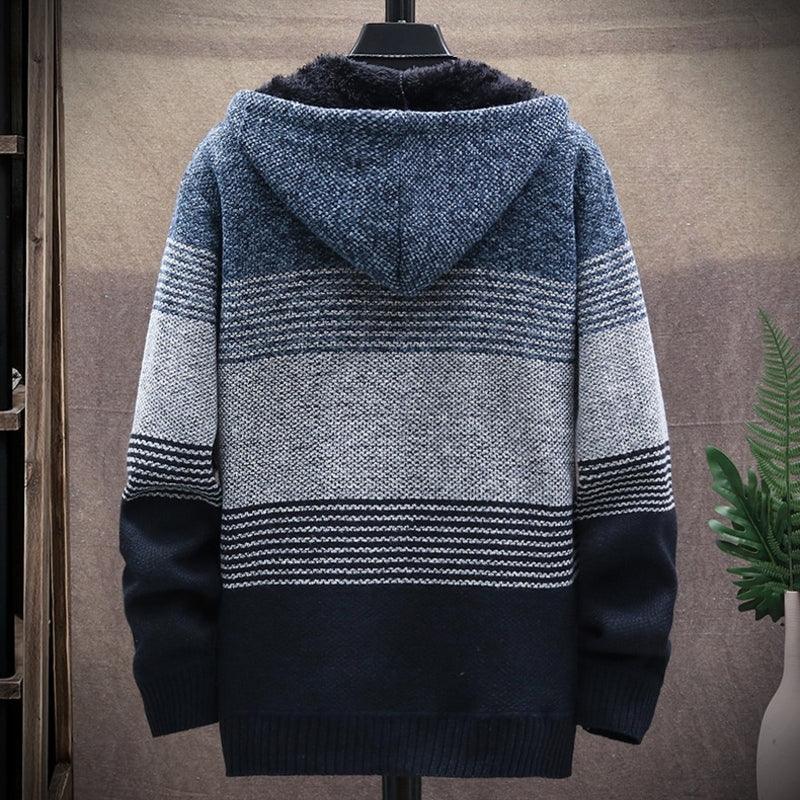 Aidan's Vest – Men's Chunky Knit Vest-Dark Red-XS-State of Style