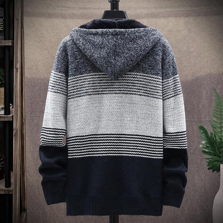 Aidan's Vest – Men's Chunky Knit Vest-Dark Red-XS-State of Style