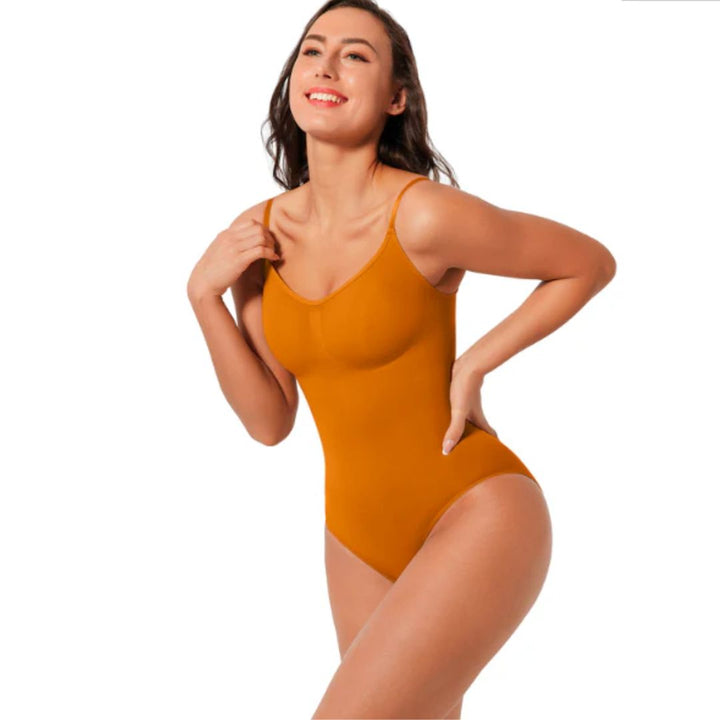 Aimee Sculpting BodySuit-Orange-S-State of Style