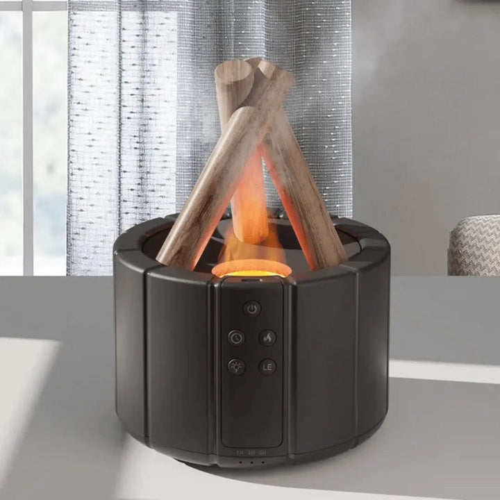 Air Humidifier - FlameMist-Black Casing with 1 Light Colour-State of Style