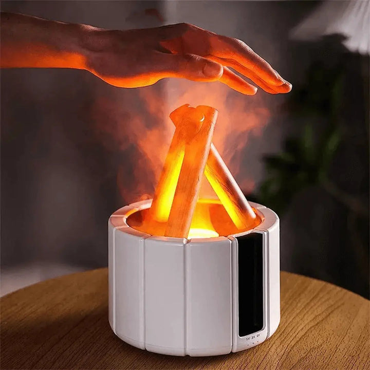 Air Humidifier - FlameMist-White Casing with 1 Light Colour-State of Style
