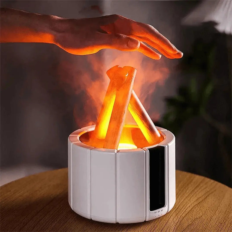 Air Humidifier - FlameMist-White Casing with 1 Light Colour-State of Style