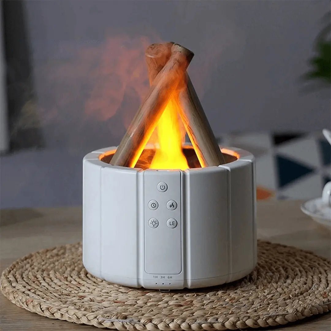 Air Humidifier - FlameMist-White Casing with 1 Light Colour-State of Style
