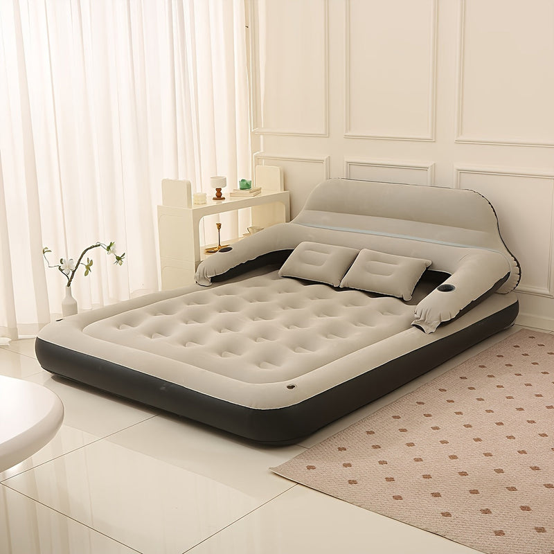 Air Mattress With Built-in Pump Backrest and Headboard - ComfortAir-Single (90 cm x 200 cm)-State of Style