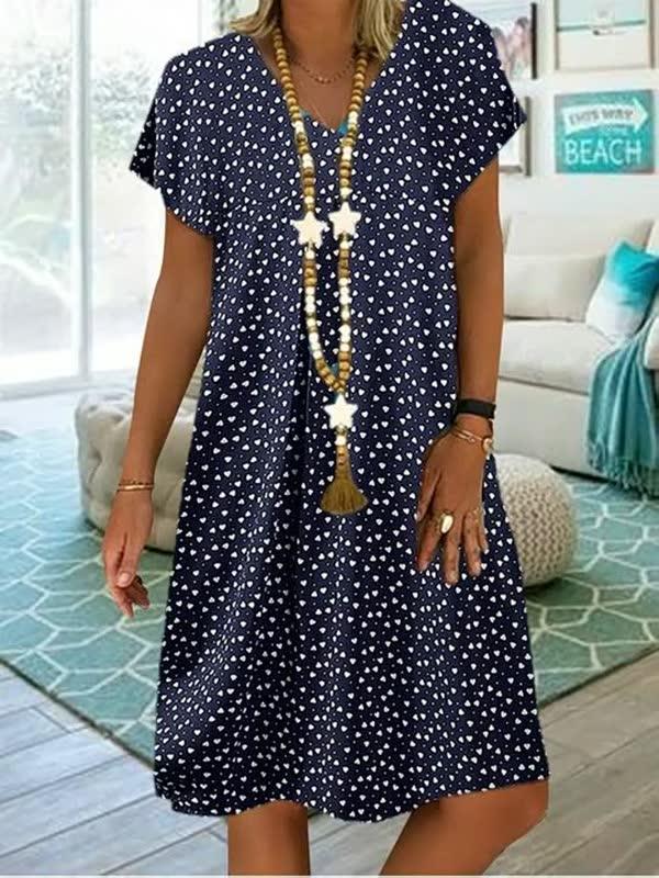 Airy Dress | Comfortable Women's Dress-Navy Blue-S-State of Style