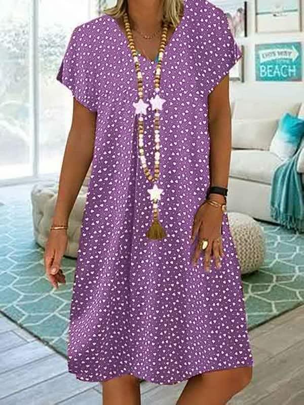 Airy Dress | Comfortable Women's Dress-Purple-S-State of Style