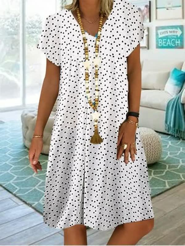 Airy Dress | Comfortable Women's Dress-White-S-State of Style