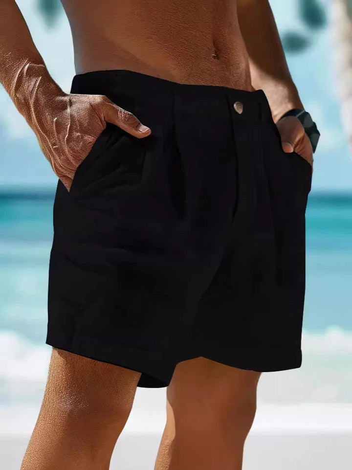 Airy linen summer shorts for men – Jonas-Black-S-State of Style