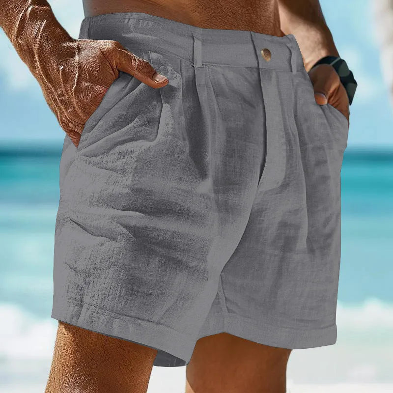 Airy linen summer shorts for men – Jonas-Gray-S-State of Style