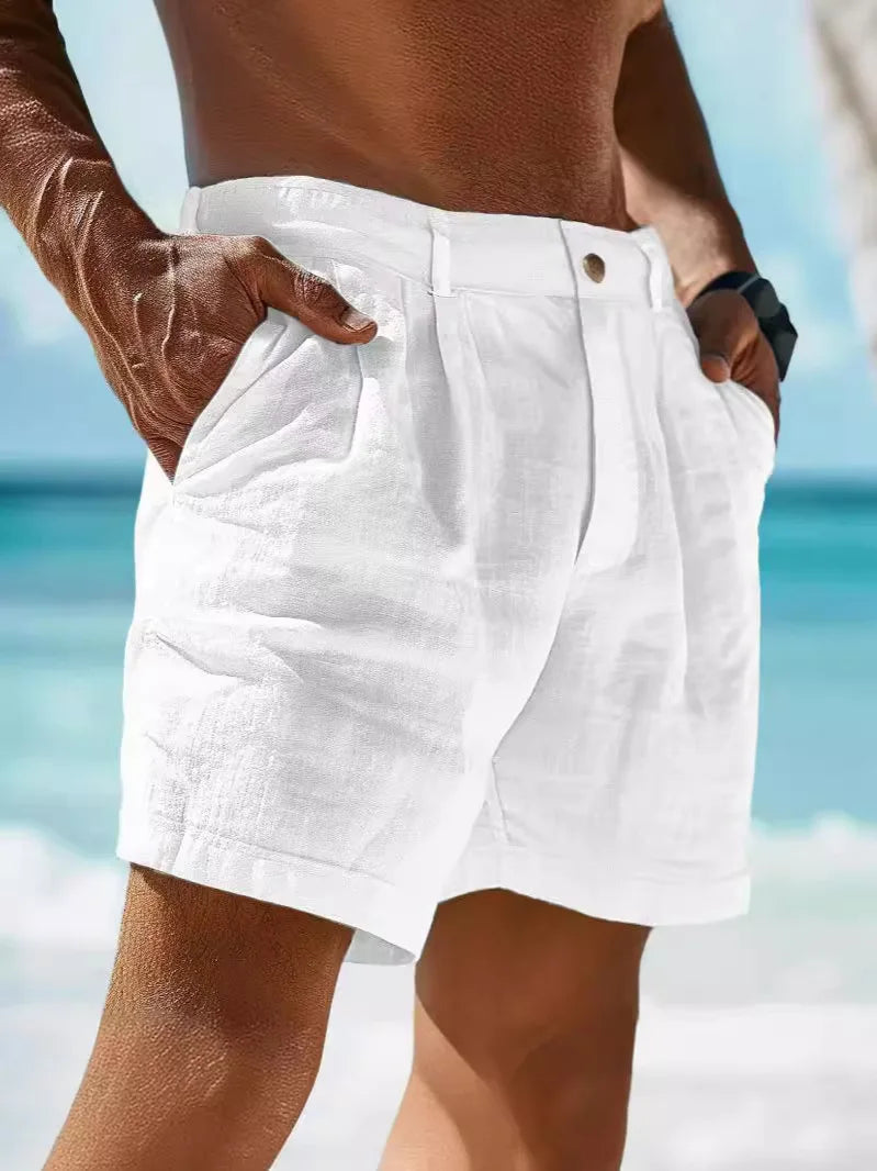 Airy linen summer shorts for men – Jonas-White-S-State of Style