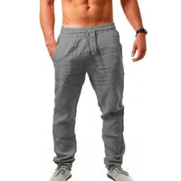 Airy Linen Trousers for Men - Noah-Grey-S-State of Style