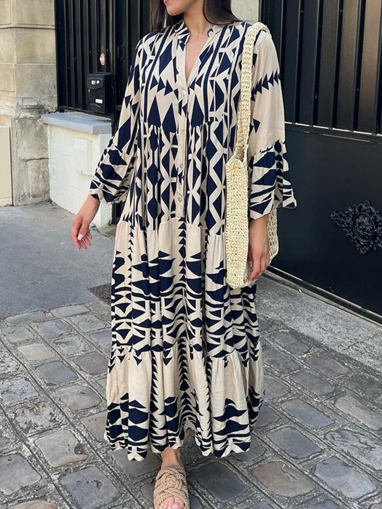 Airy maxi dress – Emilia-Blue-S-State of Style