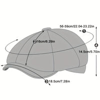 Airy retro men's cap for spring and summer – Alfie-Black-State of Style