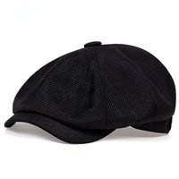 Airy retro men's cap for spring and summer – Alfie-Black-State of Style