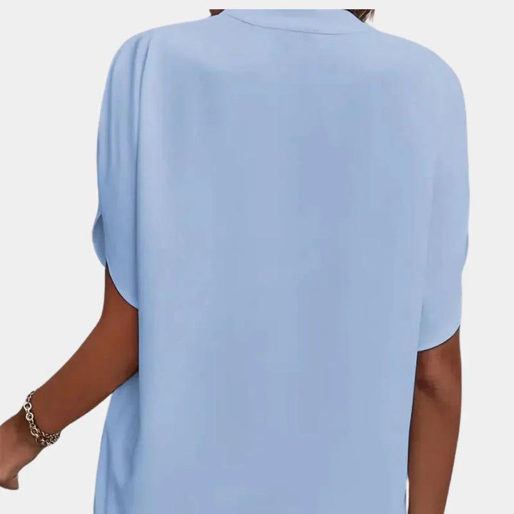 Airy summer blouse for women – Ella-Black-S-State of Style