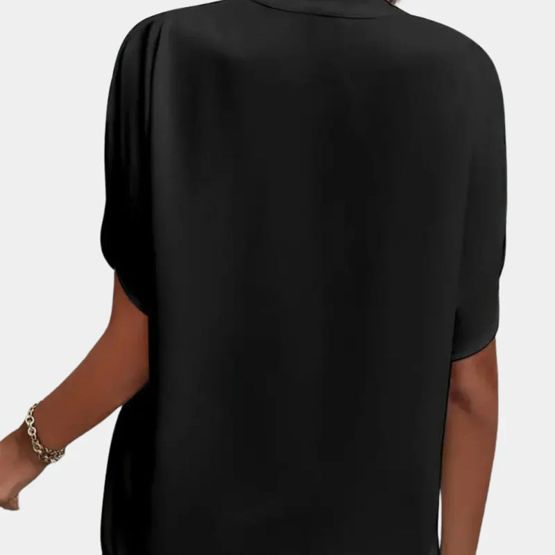 Airy summer blouse for women – Ella-Black-S-State of Style