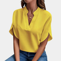 Airy summer blouse for women – Ella-Yellow-S-State of Style