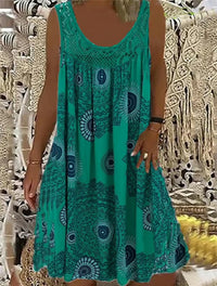 Airy Summer Dress-Green-S-State of Style