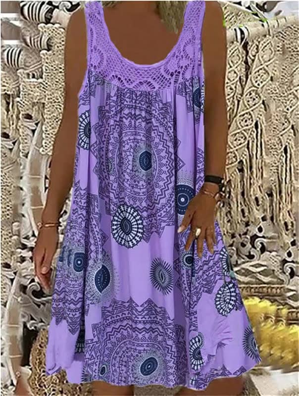 Airy Summer Dress-Purple-S-State of Style