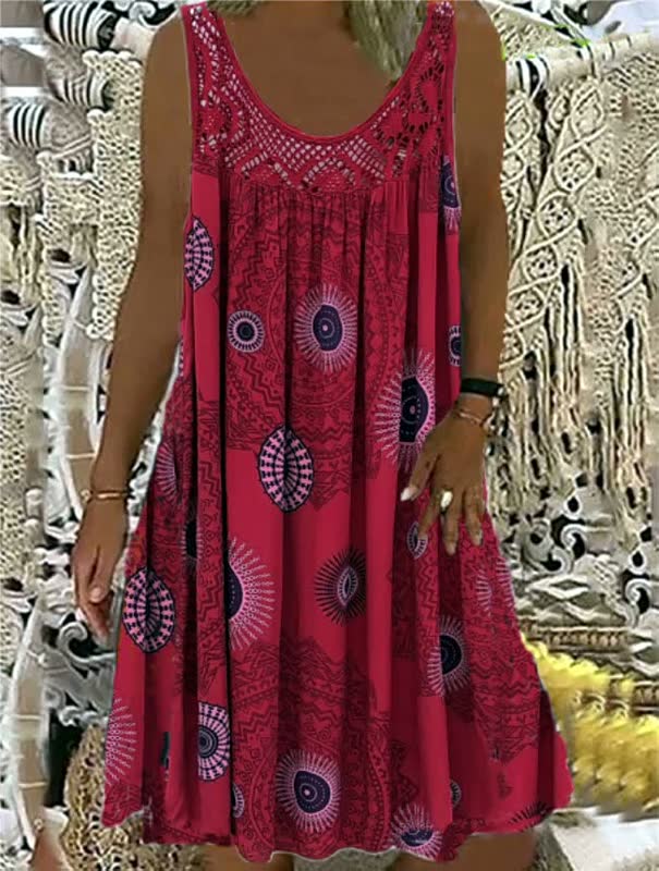 Airy Summer Dress-Rose Red-S-State of Style