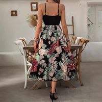 Airy summer dress with print – Mira-Black-S-State of Style