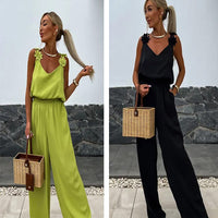 Airy summer jumpsuit with wide legs – Jasmin-Red-S-State of Style