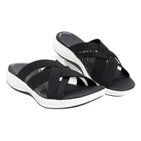 Airy summer shoes with orthopedic footbed & cushioning – Riva-Black-3-State of Style