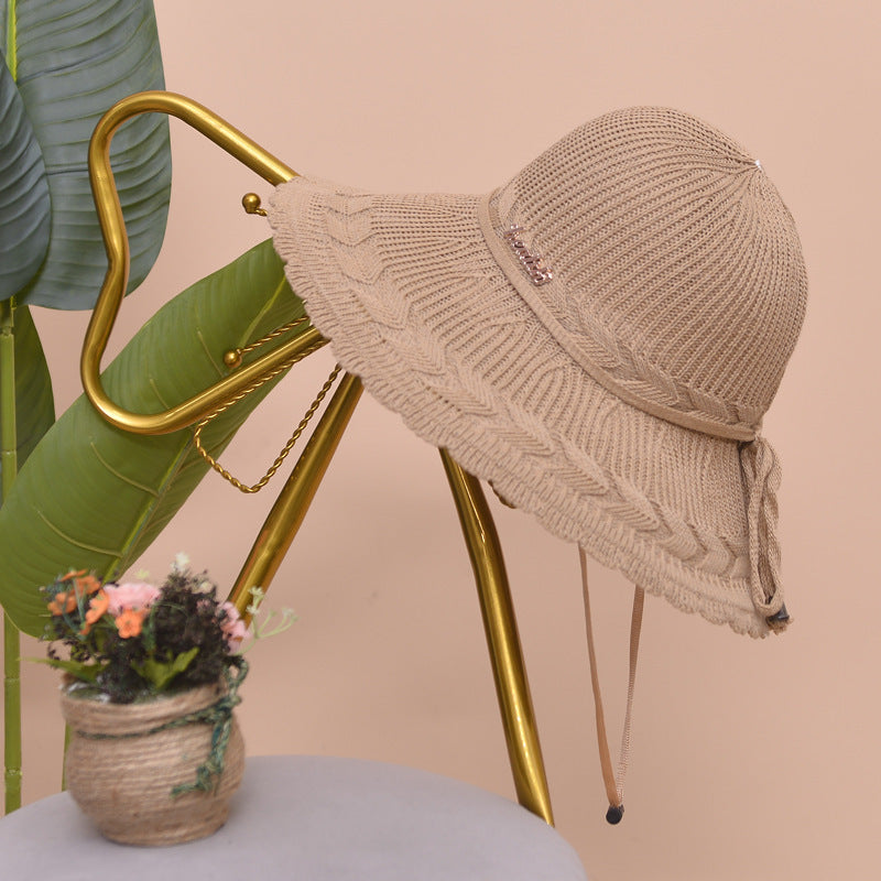 Airy women's beach hat for summer – Matilda-Khaki-State of Style