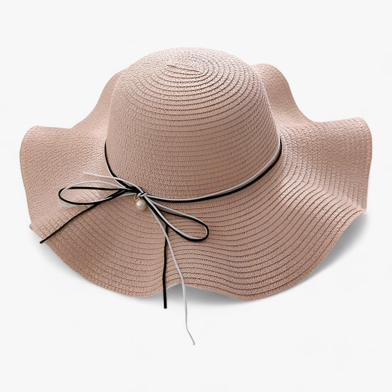 Airy women's beach hat with bow and UV protection - BreezeBow-Pink-56-58CM-State of Style