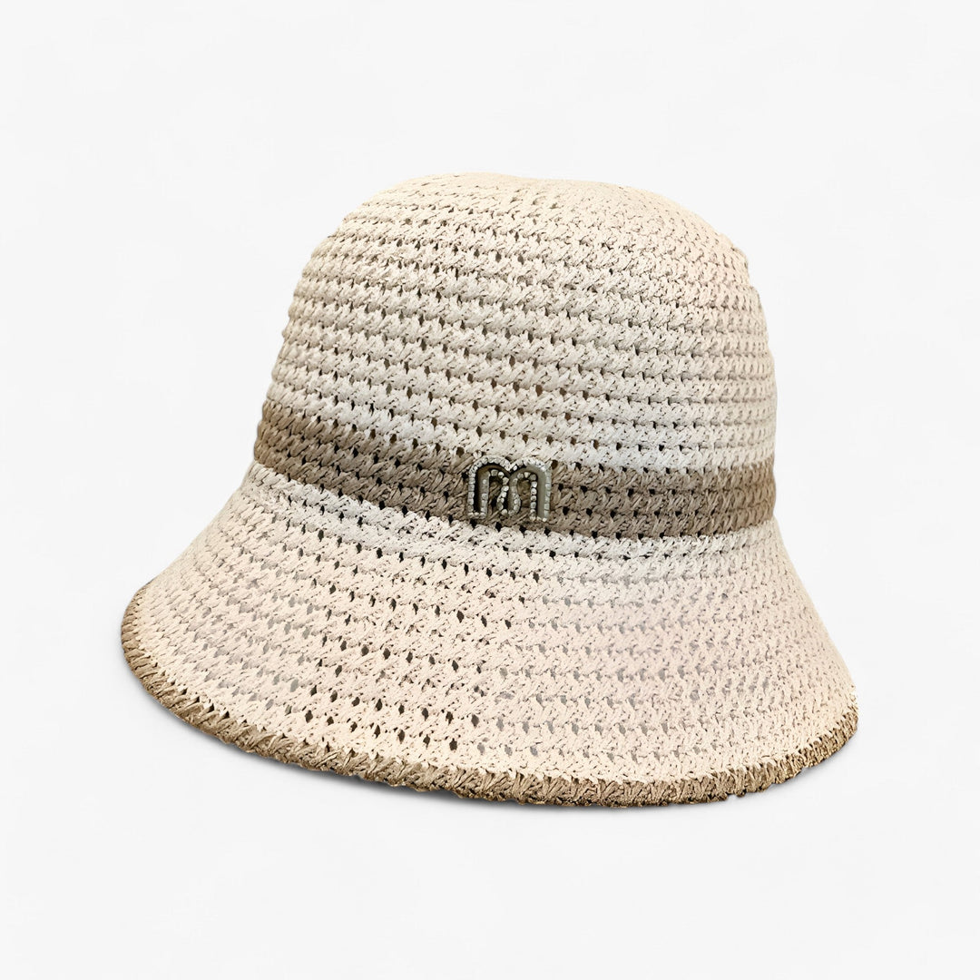 Airy women's summer hat with a wide brim – BreezeShade Isla-Beige-State of Style
