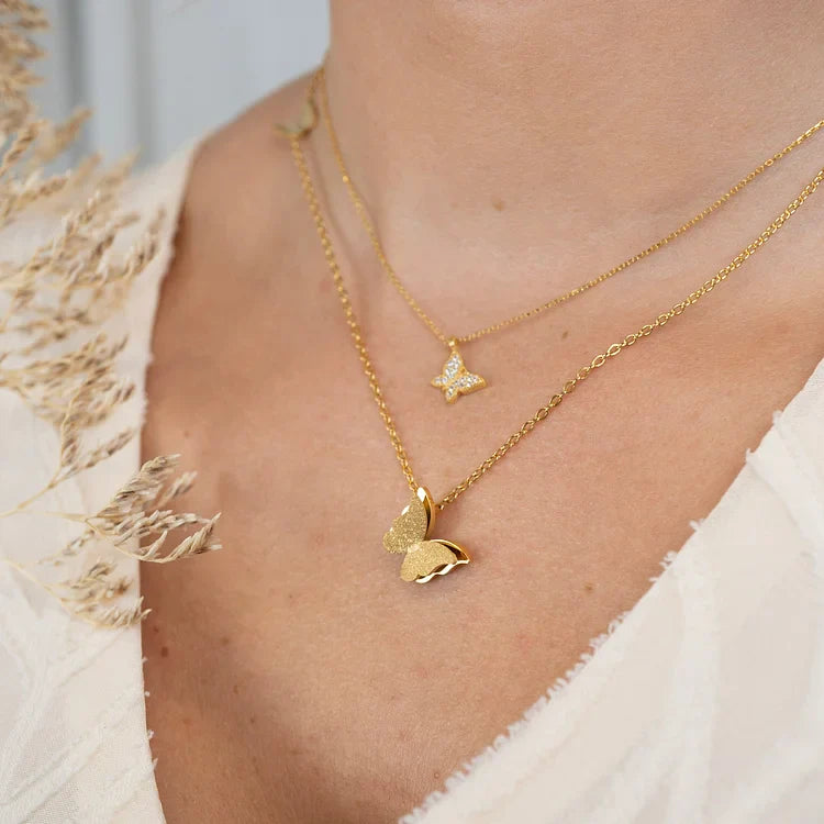 Alara Spring Butterfly Necklace-Gold-State of Style