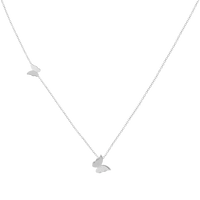 Alara Spring Butterfly Necklace-Silver-State of Style