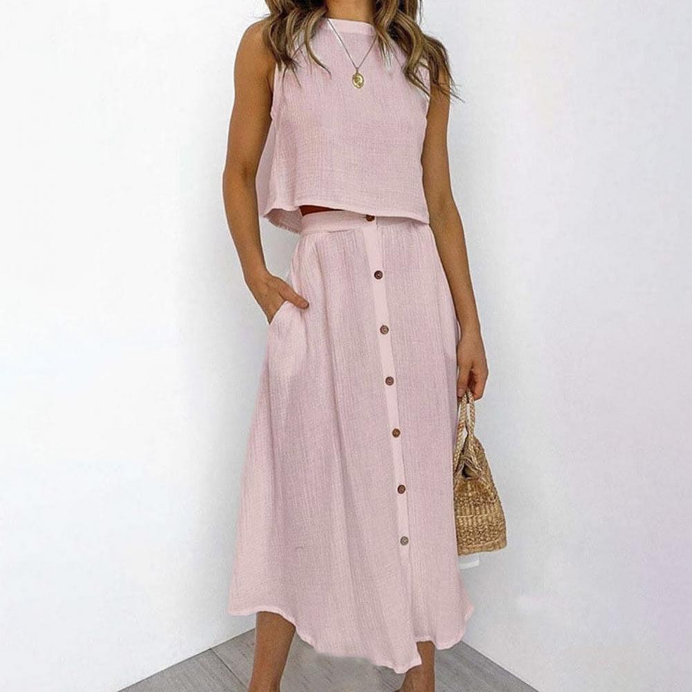 Alejandro Alley Sleeveless Dress-Blue-S-State of Style