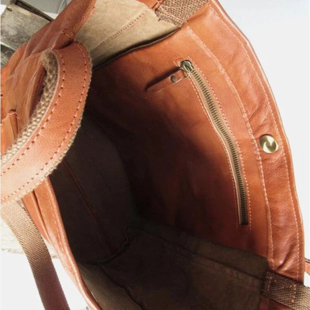 Alexa Stylish Leather Handbag-Chocolate-State of Style