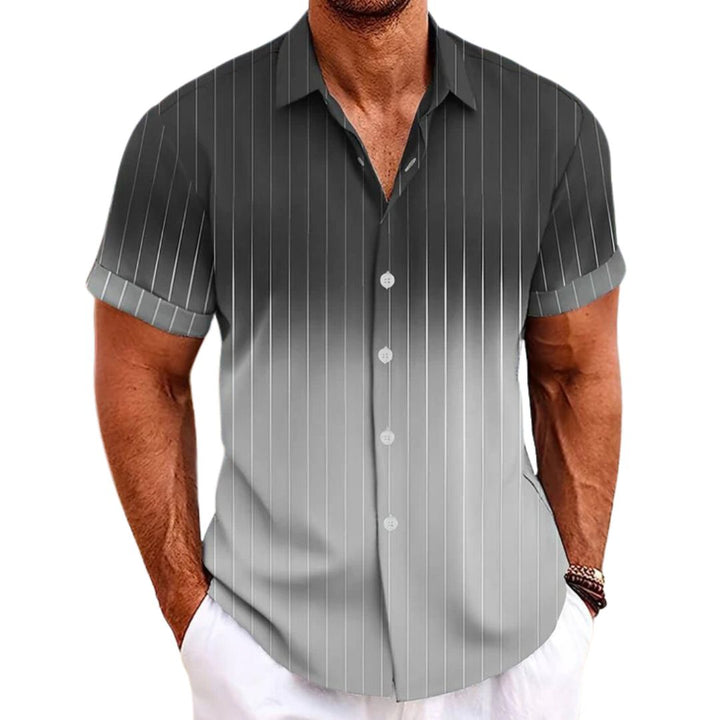 Alexander Gradient Short-Sleeve Shirt-Grey-XS-State of Style